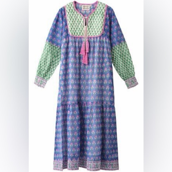 Sz Blockprints Dresses & Skirts - SZ Blockprint Jodhpur Dress Silk Cotton